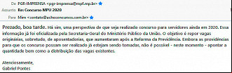 Novo concurso público do MPU está nos planos da istração pública. Novo concurso público do MPU está nos planos da istração pública.