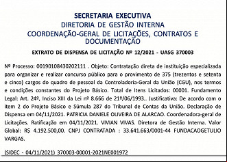 Concurso CGU terá FGV na banca Concurso CGU terá FGV na banca