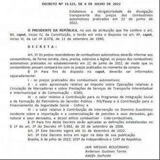 Foto: Reprodução / Diário Oficial da União Foto: Reprodução / Diário Oficial da União