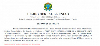 Concurso FINEP - Banca definida Concurso FINEP - Banca definida
