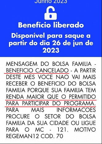 Governo cancela Bolsa Família a partir de junho Governo cancela Bolsa Família a partir de junho