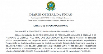Créditos: Divulgação/DOU Créditos: Divulgação/DOU