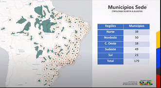 Cidades em que devem ser aplicadas as provas do concurso federal unificado