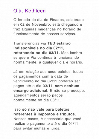 CrÃ©ditos: ReproduÃ§Ã£o/Nubank