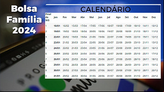 Calendário do Bolsa Família 2024 - Fonte: Governo Federal Calendário do Bolsa Família 2024 - Fonte: Governo Federal