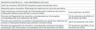 Incentivo Matrícula - EJA - Divulgação: Governo Incentivo Matrícula - EJA - Divulgação: Governo