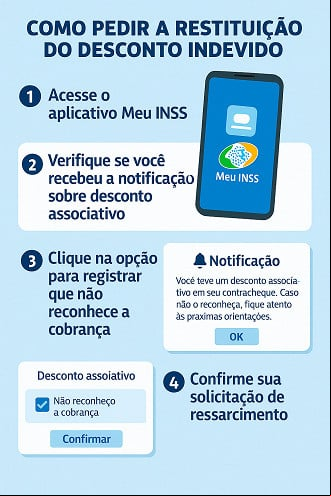 INSS vai enviar notificação sobre descontos indevidos apenas pelo App Meu INSS - Foto: Divulgação INSS vai enviar notificação sobre descontos indevidos apenas pelo App Meu INSS - Foto: Divulgação