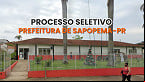Processo Seletivo Prefeitura de Sapopema-PR 2025 é aberto